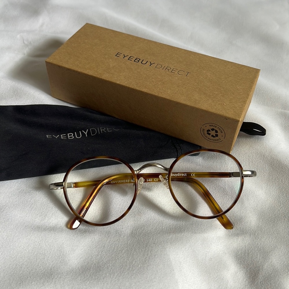 Eye buy direct round tortoise frame. Brand new never worn